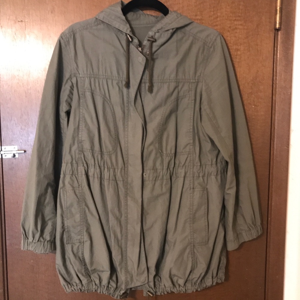 Uniqlo green coat